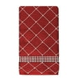 thumbnail image 1 of Sparkles Home  Atlas Rhinestone Hand Towel (Set of 2) Red, 1 of 5
