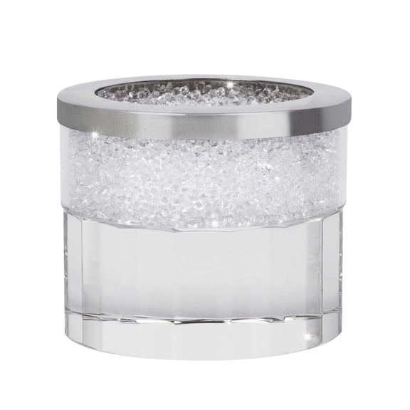 Sparkles Home Crystal-Filled Tealight Candleholder with Raised Base - Includes 1 Candle Holder