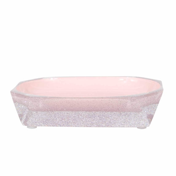 Sparkles Home Faceted Soap Dish Pink