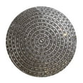 thumbnail image 1 of Sparkles Home Gatsby Round Pillow, Glass Rhinestones with Matching Velvet Charcoal, 1 of 5