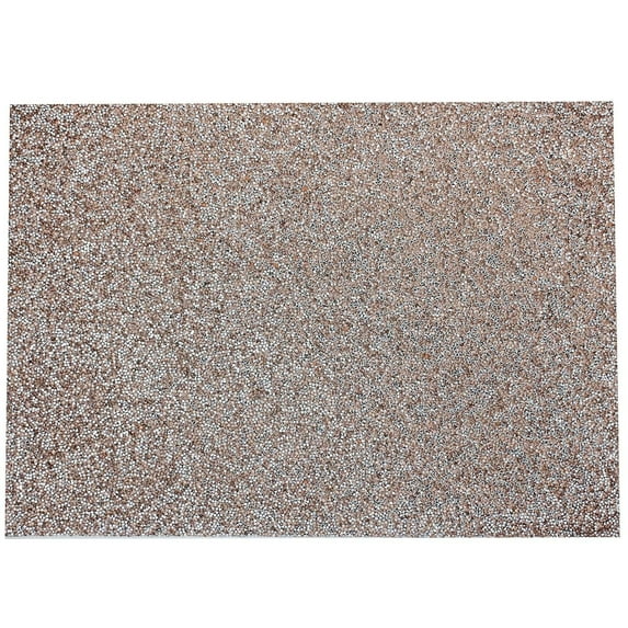 Sparkles Home Luminous Rectangle Rhinestone Placemat Topaz