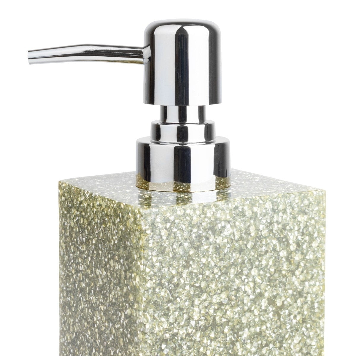 Silver Rhinestone Resin Luminous Soap Dispenser