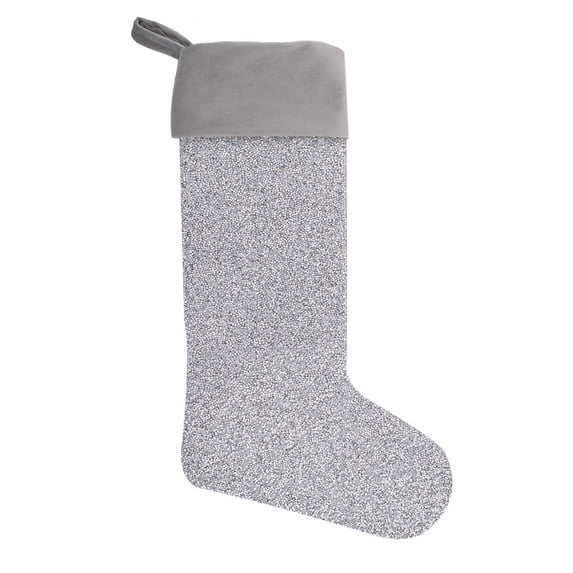 Sparkles Home Luminous Rhinestone Stocking Silver