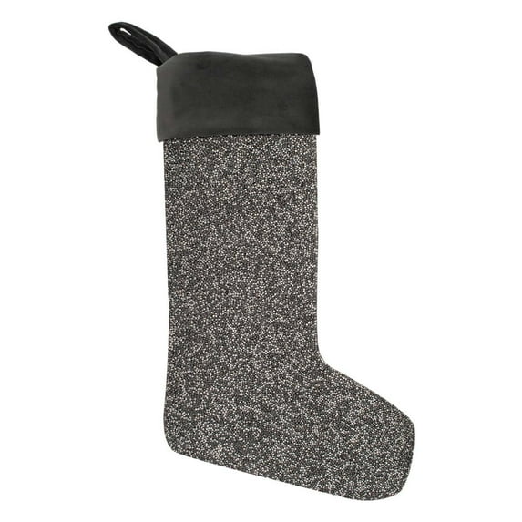 Sparkles Home Luminous Rhinestone Stocking Charcoal