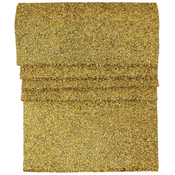 Sparkles Home Luminous Rhinestone Table Runner Gold 90