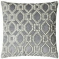 thumbnail image 1 of Sparkles Home  Pearl Lattice Pillow Specialty - Ivory/Grey, 1 of 3