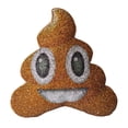 thumbnail image 1 of Sparkles Home Poop Emoji Shaped Pillow, Luminous Rhinestones on Brown Velvet, 1 of 3