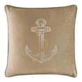 thumbnail image 1 of Sparkles Home  Rhinestone Anchor Pillow Champagne Velvet 20x20, 1 of 5