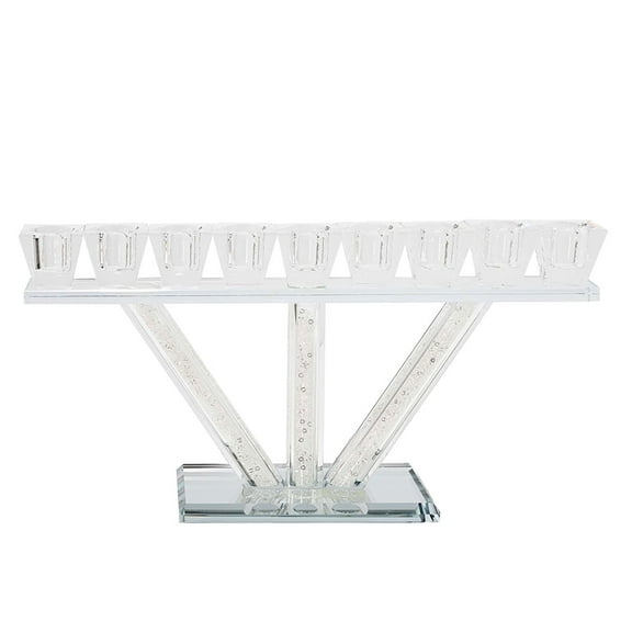 Sparkles Home Rhinestone Crystal-Filled Menorah - N/A
