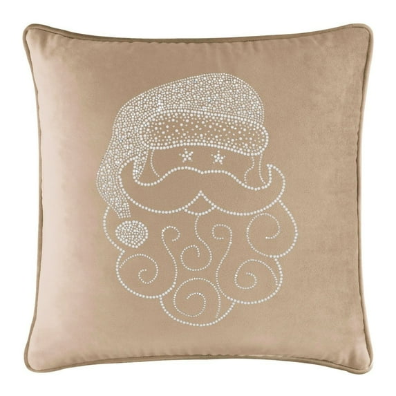 Sparkles Home Santa Rhinestone Pillow Champagne 16x16