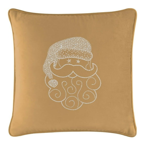 Sparkles Home Santa Rhinestone Pillow Yellow 20x20