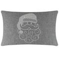 thumbnail image 1 of Sparkles Home  Santa Rhinestone Pillow Grey 14x20, 1 of 5