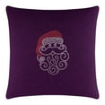 thumbnail image 1 of Sparkles Home  Santa Rhinestone Pillow Purple 20x20, 1 of 5