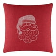 thumbnail image 1 of Sparkles Home  Santa Rhinestone Pillow Burgundy 20x20, 1 of 5