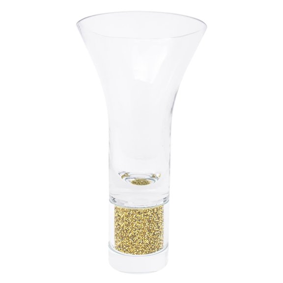 Sparkles Home Rhinestone Small Crystal-Filled Vase Gold