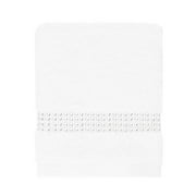 Sparkles Home Rhinestone Stripe Fingertip Towel Set of 2 White
