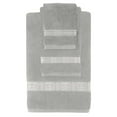thumbnail image 1 of Sparkles Home  Stripe Rhinestone 3 Piece Towel Set Gray, 1 of 5