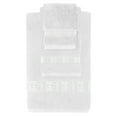thumbnail image 1 of Sparkles Home  Stripe Rhinestone 3 Piece Towel Set White, 1 of 5