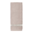 thumbnail image 1 of Sparkles Home  Stripe Rhinestone Hand Towel (Set of 2) Taupe, 1 of 5