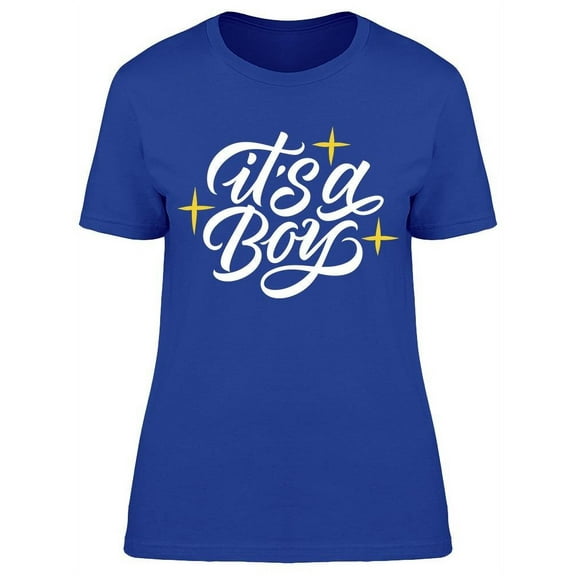 Sparkles  It's A Boy T-Shirt Women -Image by Shutterstock, Female Large