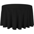 thumbnail image 1 of Sparkles Make It Special 10-pcs 120" Inch Round Polyester Cloth Fabric Linen Tablecloth - Wedding Reception Restaurant Banquet Party - Machine Washable - Black, 1 of 6