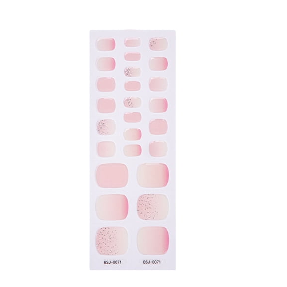 Sparkles Toenail Polish Strips Toenail Stickers Semi Cured Gel Toenail Strips