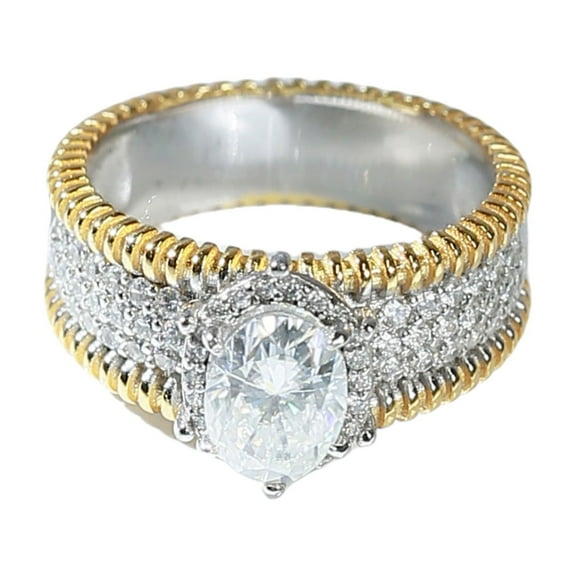 Sparkling 1.5 Carat Oval Cut Moissanite Wedding Bands for Women S925 Sterling Silver Lab Created Diamond Ring Anniversary Promise Fashion Luxury Suitable for Daily Wear Engagement Birthday