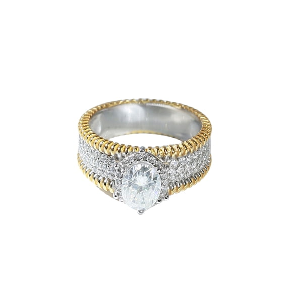 Sparkling 1.5 Carat Oval Cut Moissanite Wedding Bands for Women S925 Sterling Silver Lab Created Diamond Ring Anniversary Promise Fashion Luxury Suitable for Daily Wear Engagement Birthday