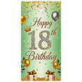 thumbnail image 1 of Sparkling 18th Birthday Backdrop Banner with Crown Balloons Stars and Presents Party Supplies Photography Props Birthday Decoration Birthday Party Decorations Background, 1 of 7
