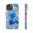 thumbnail image 1 of Sparkling Blue Rose iPhone Case Watercolor Floral Design with Glittering Detail Perfect for Elegant Women & Fashion Enthusiasts Compatible with iPhone 11/12/13/14/15/16 (Pro Max/Plus), 1 of 9