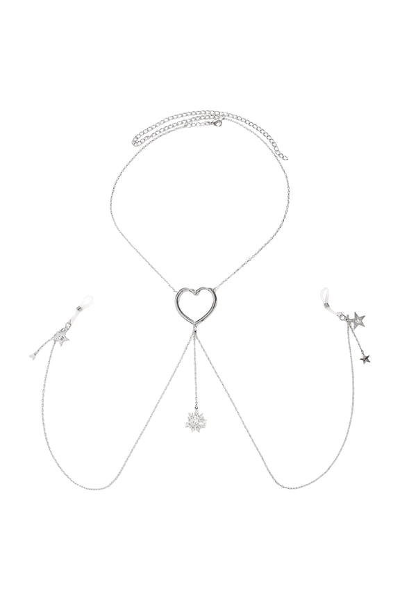 Sparkling Body Chain Nipple Chain Necklace Adjustable Body Necklace Alloy Texture for Women Who Love to Stand Out