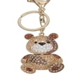 thumbnail image 1 of Sparkling Brown Bear Keychain, 1 of 2