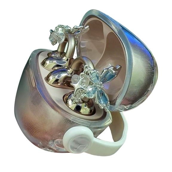 Sparkling Butterfly Earphone Jewelry Clip Alloy Anti-Slip Grip Fashionable Fit