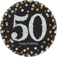 thumbnail image 1 of Sparkling Celebration Prismatic 50th Birthday Lunch Plates (8), 1 of 3