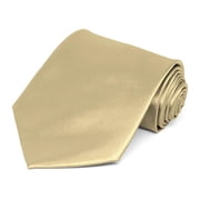 Sparkling Champagne Extra Long Solid Color Necktie