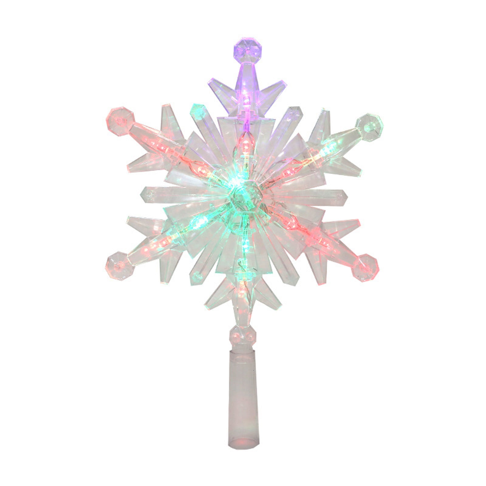Adorno de copo de nieve con luces LED Holiday Time