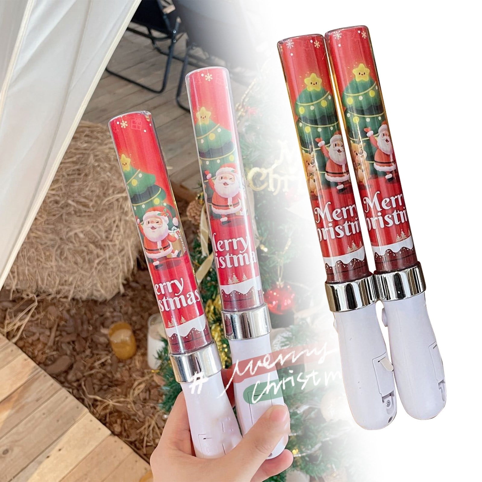 Sparkling Christmas LED Light Stick For Kids Glowing Supportive