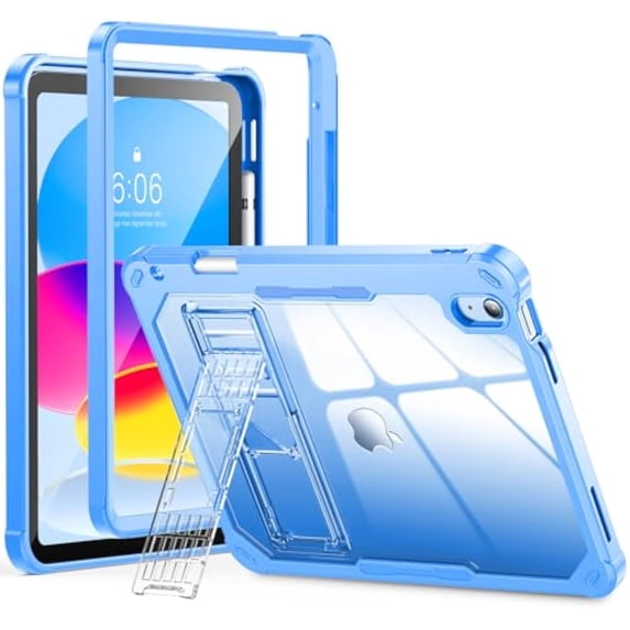 Sparkling Clear Anti-Drop Case with Stand for iPad 10th/11th Gen