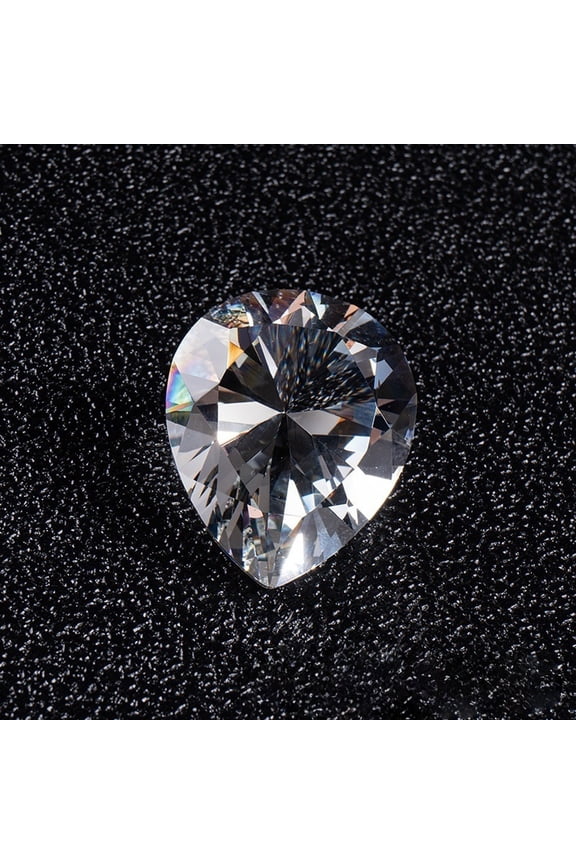 Sparkling Clear Pear Shaped Acrylic Gems, Multi Facet Flat Back Rhinestones for Jewelry Making, Nail Art, Crafts, Home Decor and DIY Embellishments