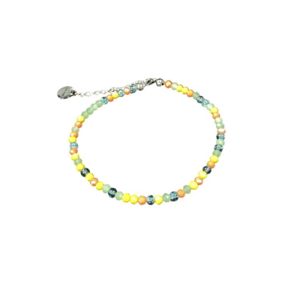 Sparkling Crystal Bracelet with Extender Chain | A Touch of Summer Elegance