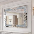 thumbnail image 1 of Sparkling Crystal Crush Diamond Accent Mirror Wall Mounted 24" x 48" x 1", 1 of 5