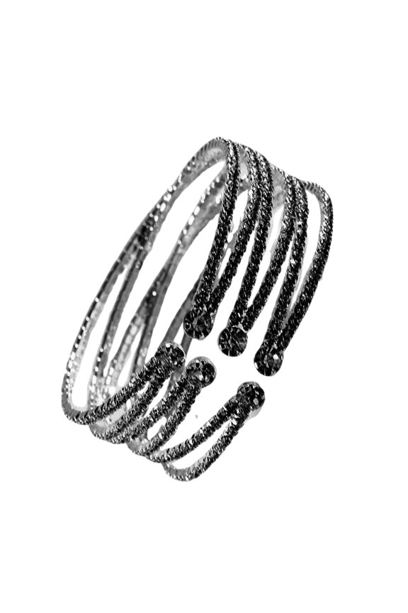 Sparkling Crystal Cuff Adjustable Rhinestones Bangle Women's Accessories for Formal Event and Daily Wear