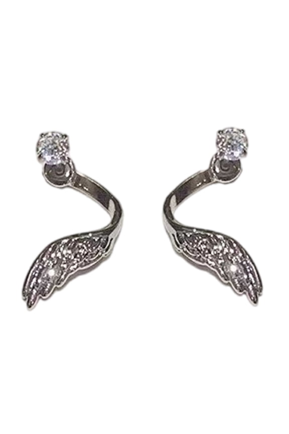 Sparkling Crystal Earrings Wing Ear Bone Nail For Daily And Special Occasions
