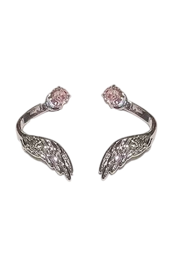 Sparkling Crystal Earrings Wing Ear Bone Nail For Daily And Special Occasions