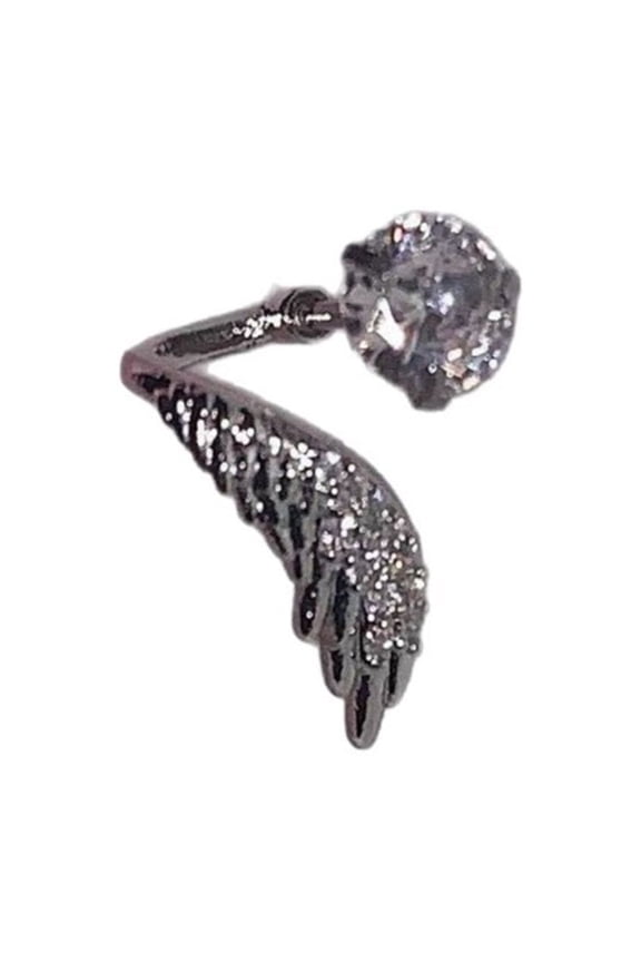 Sparkling Crystal Rhinestones Ear Bone Nails Cartilage Studs Earring Elegant Jewelry Accessory For Women Party Wear