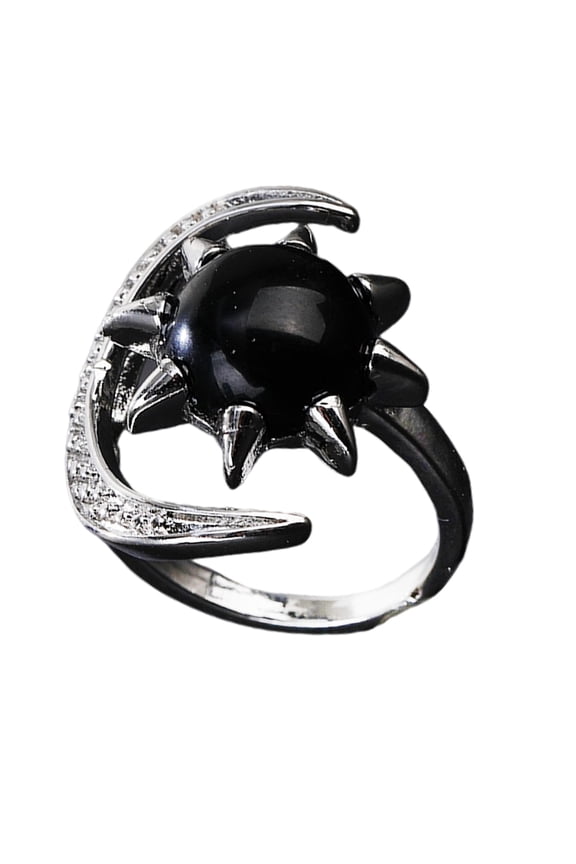 Sparkling Crystal Rings Comfortable Wear Natural Gemstones Finger Jewelry Trendy Bohemian Crystal Accessory