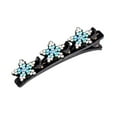 thumbnail image 1 of Sparkling Crystal Stone Braided Hair Clips Double Bangs HairClips Braided Lot L9, 1 of 6
