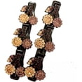 thumbnail image 1 of Sparkling Crystal Stone Braided Hair Clips,Rhinestone Braided Hair Clip,Bangs Clip Hair Accessories,Satin Fabric Hair Bands(2PCS,Purple&Champagne), 1 of 5