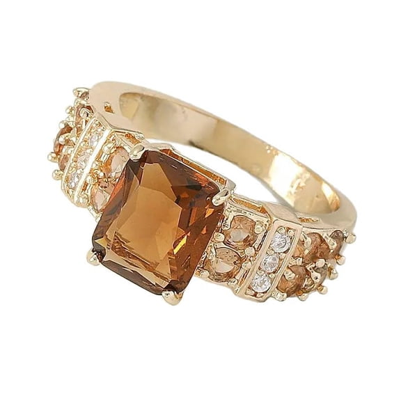 Sparkling Cubic Zirconia Inlaid Engagement Rings for Women, Fashion Finger Bands, Romantic Jewelry Ideal for Proposal, Party and Gifting to Female Friends