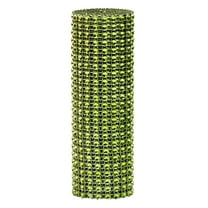 Sparkling Diamond Rhinestone Mesh Ribbon, Flexible Plastic Trim Roll for Elegant DIY Crafts, Wedding Decoration, Gift Wrapping